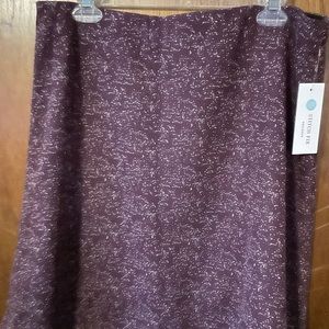 Margaret M Christabel Textured Skirt, XL, Dark purple, NWT
